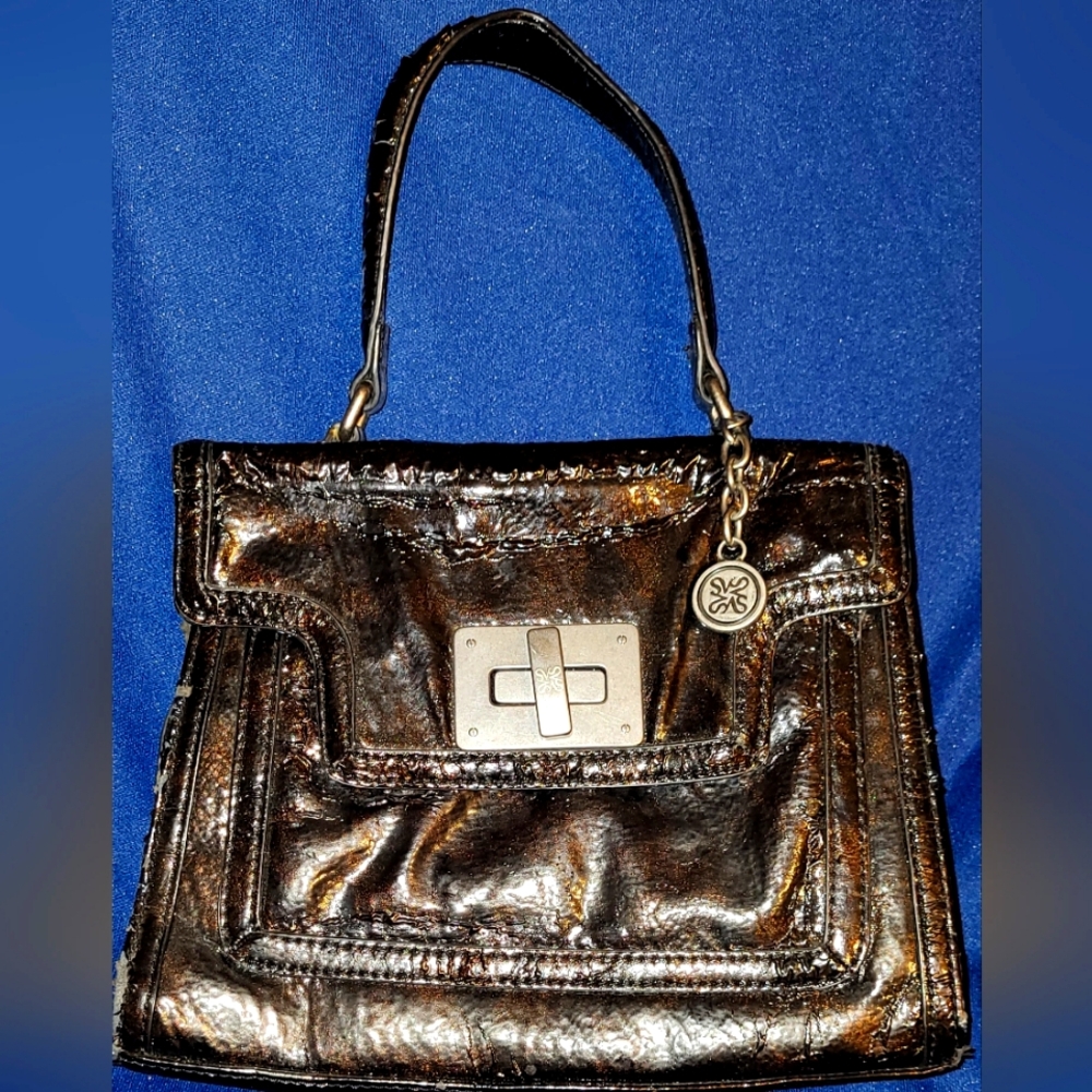Simply Vera by Vera Wang Metallic Brown/ Black Handbag